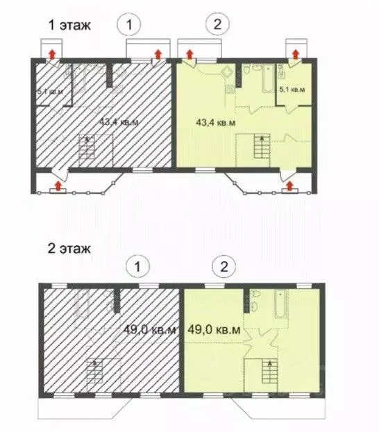 Коттедж в Владимирская область, Ковров ул. Заевского, 8 (99 м) - Фото 1