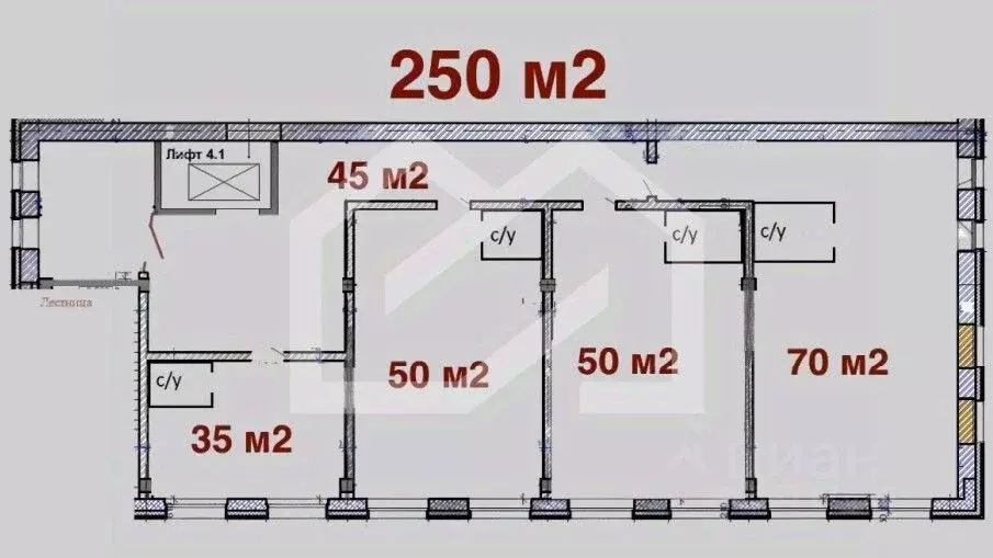 Офис в Москва ул. Фридриха Энгельса, 46С7 (363 м) - Фото 1