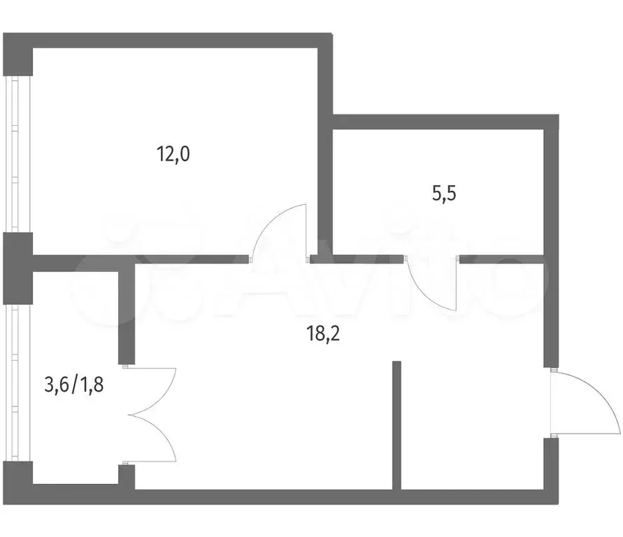 1-к. квартира, 37,5 м, 2/9 эт. - Фото 1