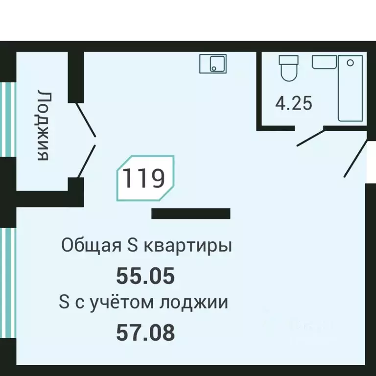 1-к кв. Приморский край, Владивосток Санаторная мкр, ул. Третья, 5В ... - Фото 0