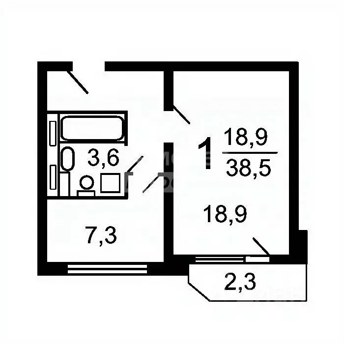 1-к кв. Москва Зеленоградская ул., 17К5 (39.0 м) - Фото 1