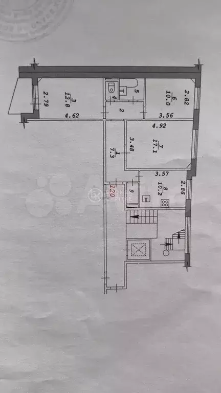 3-к. квартира, 65 м, 10/10 эт. - Фото 0