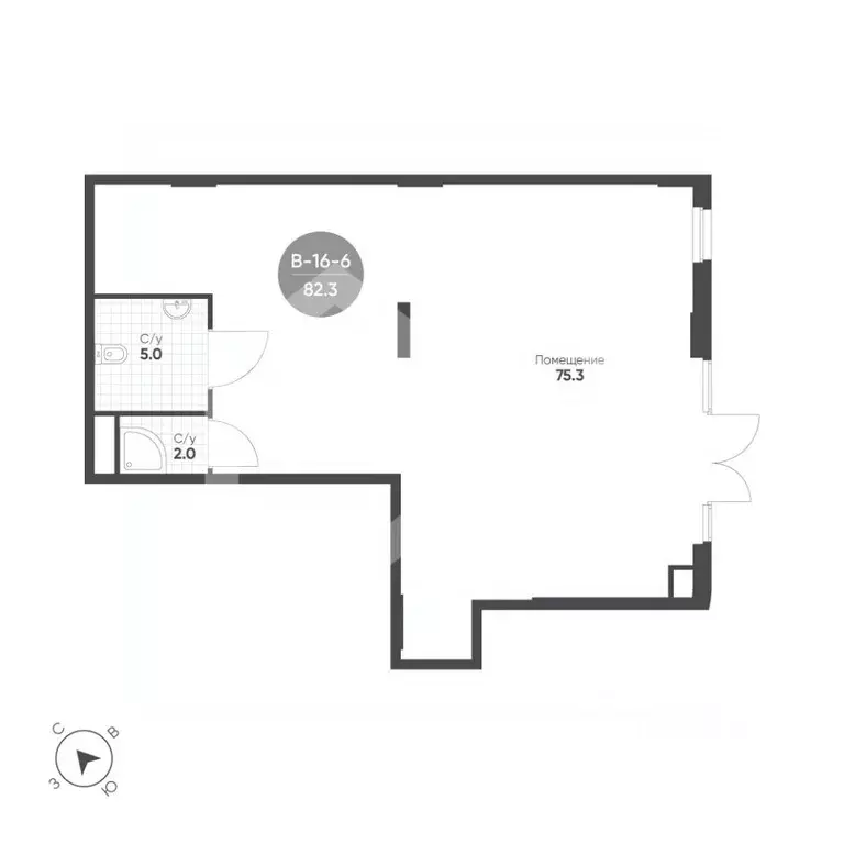 Помещение свободного назначения в Москва 4-я оч., Шагал жилой ... - Фото 2