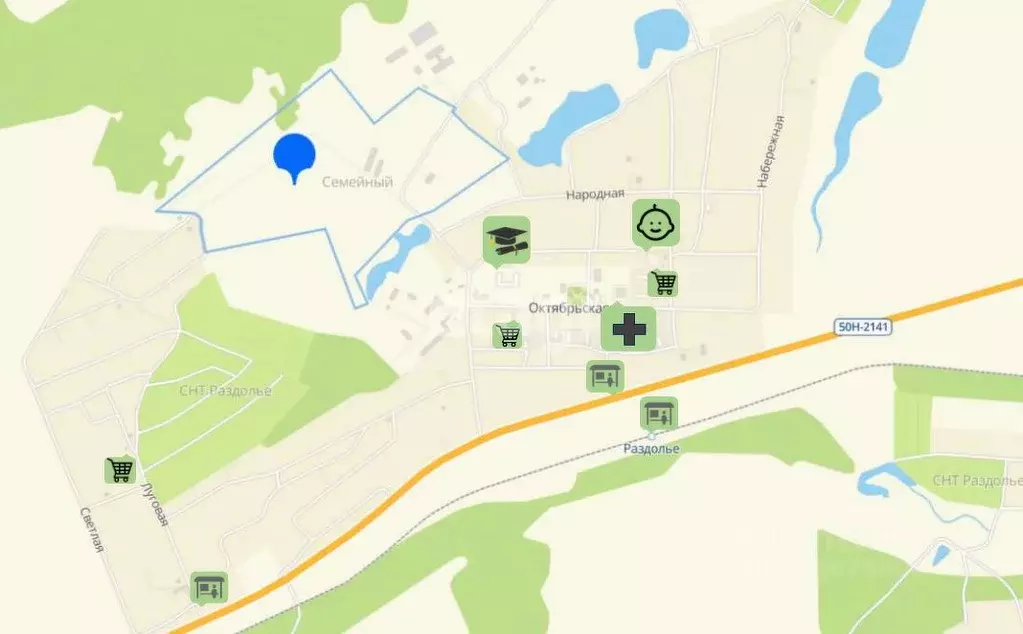 Участок в Новосибирская область, Мошковский район, пос. Октябрьский  ... - Фото 1