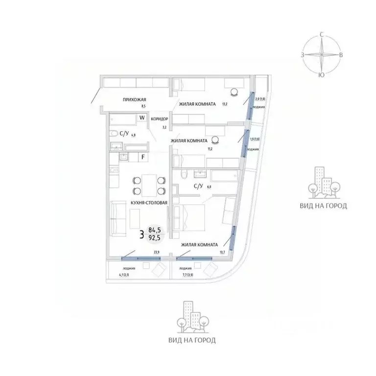 3-к кв. Крым, Керчь  (92.5 м) - Фото 1
