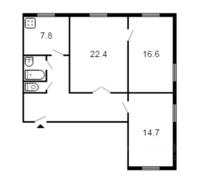 3-к кв. Тамбовская область, Мичуринск Федеративная ул., 40 (62.7 м) - Фото 1