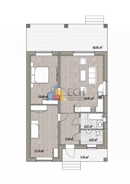 Дом в Тульская область, Тула городской округ, с. Частое  (85 м) - Фото 2