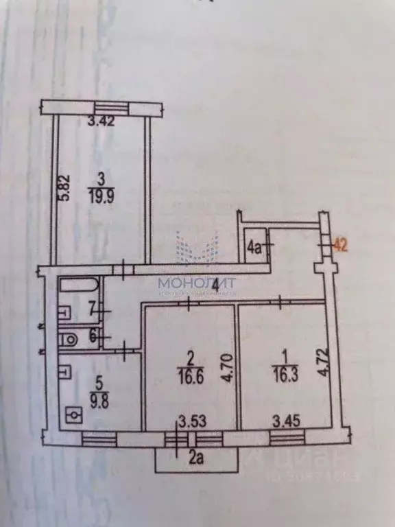 Комната Москва проезд Соломенной Сторожки, 8 (16.3 м) - Фото 1