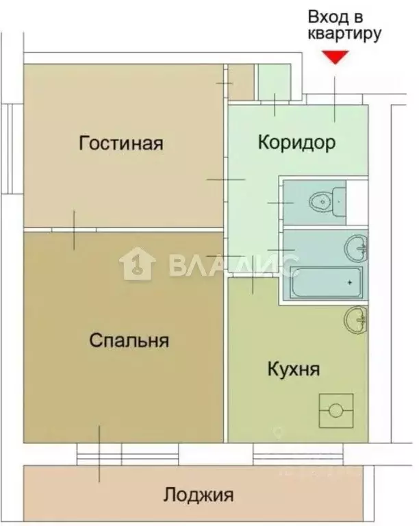 2-к кв. Москва ул. Молдагуловой, 2К1 (38.0 м) - Фото 1