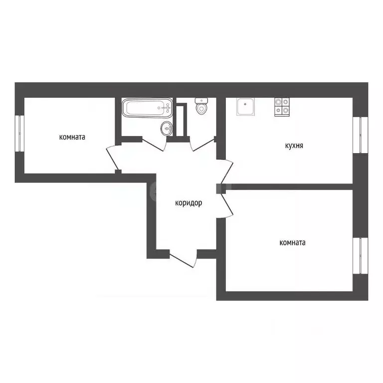 2-к кв. Воронежская область, Воронеж Московский просп., 12 (59.6 м) - Фото 2
