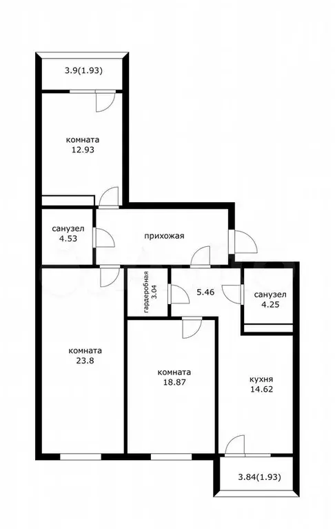 3-к. квартира, 100 м, 12/23 эт. - Фото 0