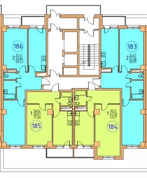 1-к кв. Саха (Якутия), Якутск ул. Билибина, 20/1 (43.6 м) - Фото 1