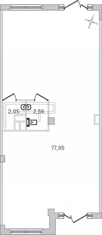 Помещение свободного назначения в Санкт-Петербург, Санкт-Петербург, ... - Фото 1