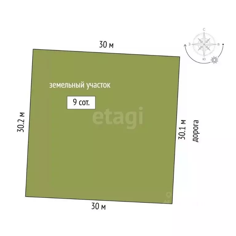 Участок в Башкортостан, Бирск ул. Олимпийская, 1 (9.0 сот.) - Фото 2