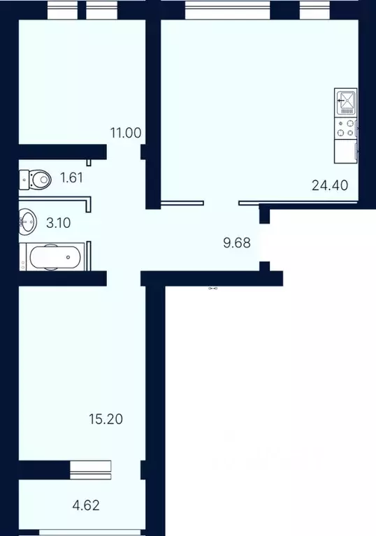 2-к кв. Саратовская область, Саратов Солнечный-2 жилрайон, Сияй-город ... - Фото 0