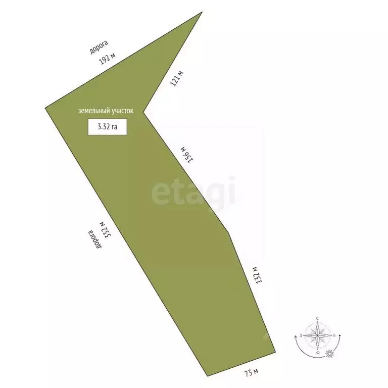 Участок, 333 сот., 0 - Фото 0