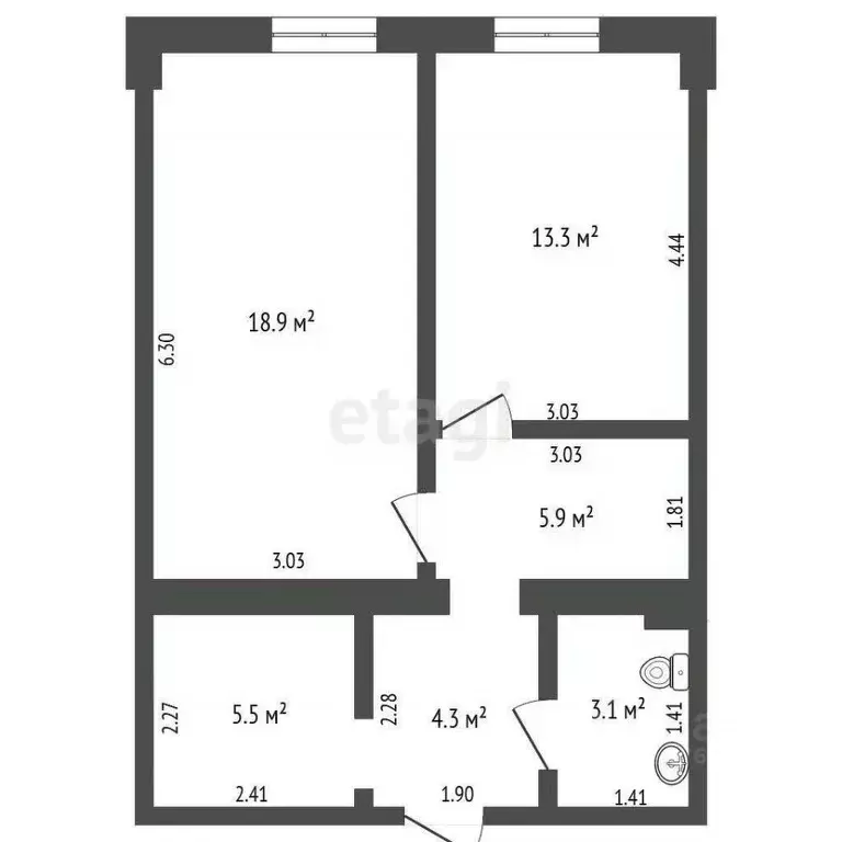 Офис в Коми, Сыктывкар Интернациональная ул., 78 (51 м) - Фото 1