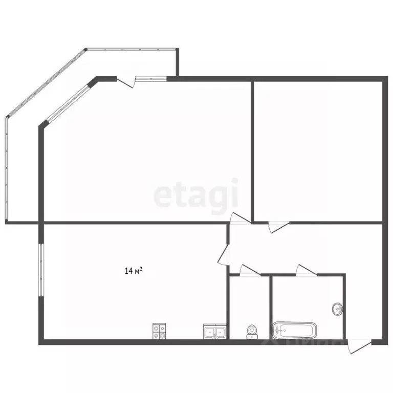 2-к кв. Санкт-Петербург Пулковская ул., 6к4 (68.6 м) - Фото 2
