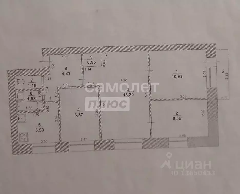 4-к кв. Ульяновская область, Ульяновск ул. Радищева, 174 (60.2 м) - Фото 1