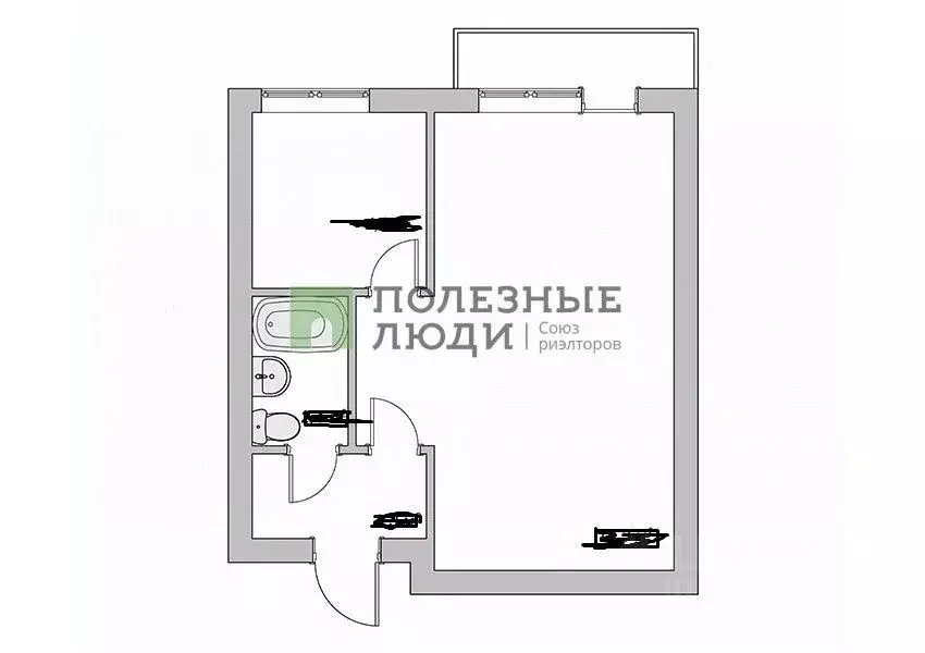1-к кв. Краснодарский край, Новороссийск просп. Ленина, 7 (29.5 м) - Фото 2