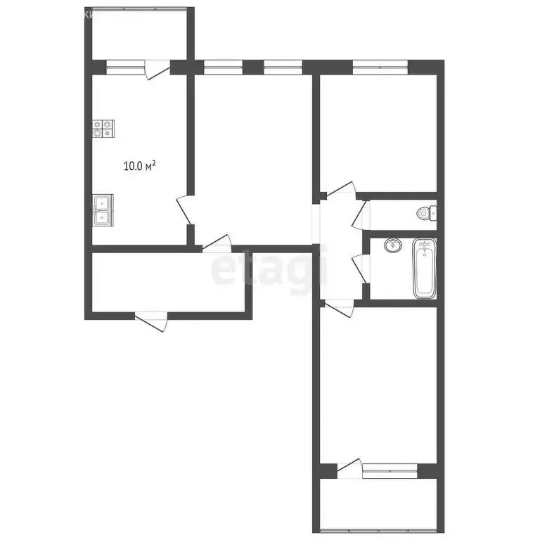 3-комнатная квартира: Тамбов, Пионерская улица, 24 (78.3 м) - Фото 0