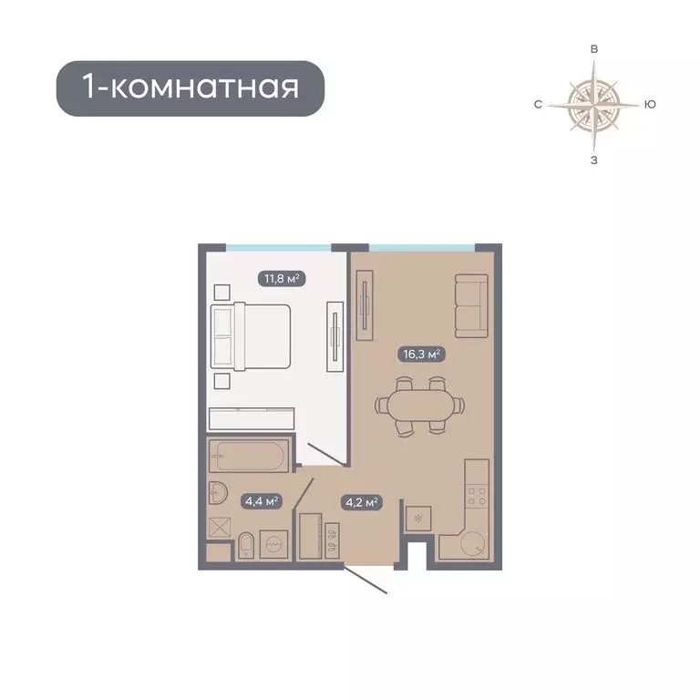 1-комнатная квартира: Нижний Новгород, Артельная улица, 15к3 (37.7 м) - Фото 0
