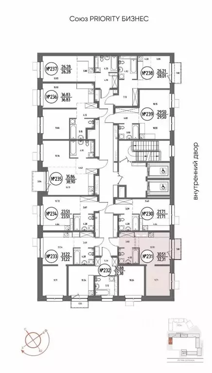 1-к кв. Иркутская область, Иркутск Макс жилой комплекс (32.31 м) - Фото 2