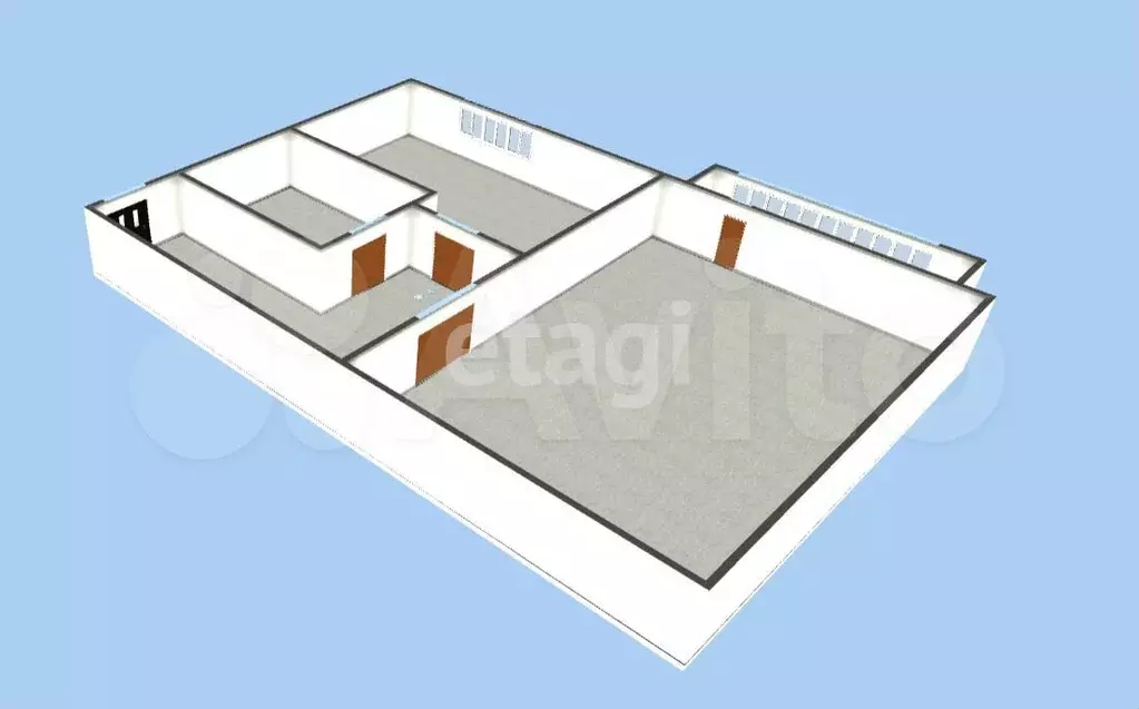 1-к. квартира, 30,1 м, 5/5 эт. - Фото 1