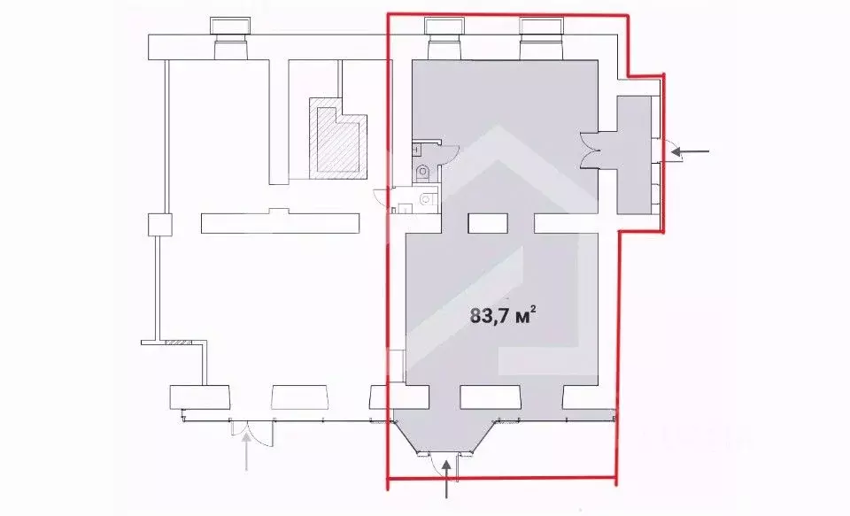 Помещение свободного назначения в Москва Брянская ул., 12 (84 м) - Фото 2
