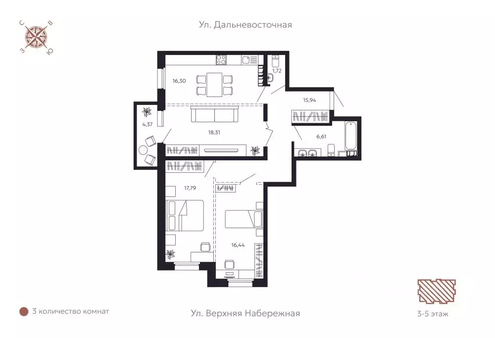 3-к кв. Иркутская область, Иркутск Октябрьский округ, Дом на ... - Фото 1