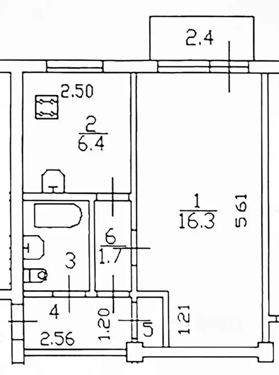 1-к кв. Санкт-Петербург Антоновская ул., 5 (31.2 м) - Фото 1