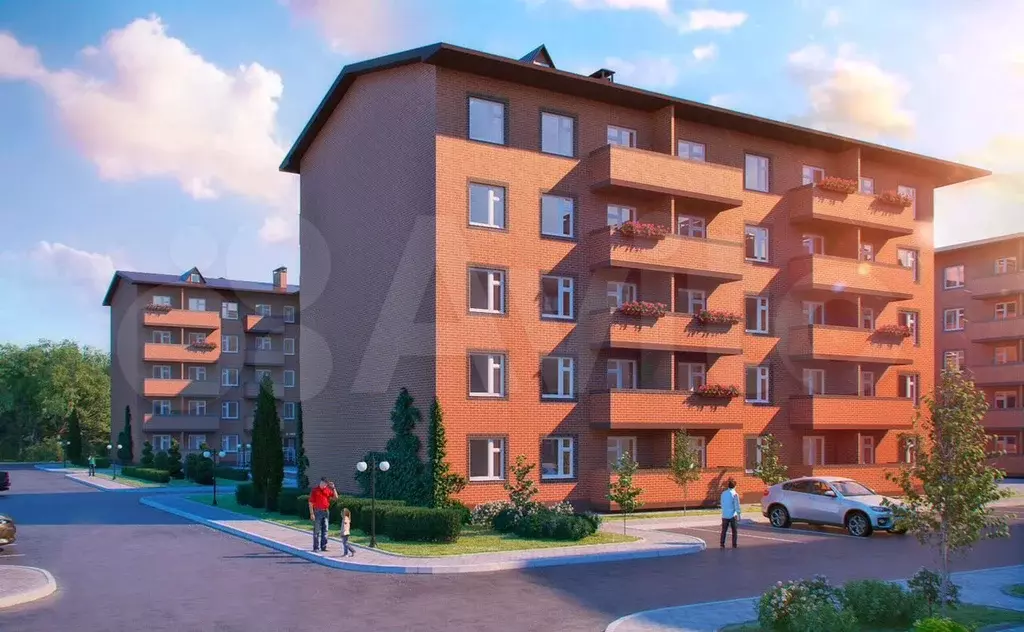 1-к. квартира, 29,8 м, 1/5 эт. - Фото 1