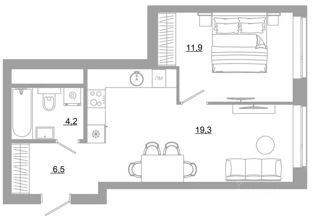 1-к кв. Свердловская область, Екатеринбург Южная Ботаника жилрайон, ... - Фото 1
