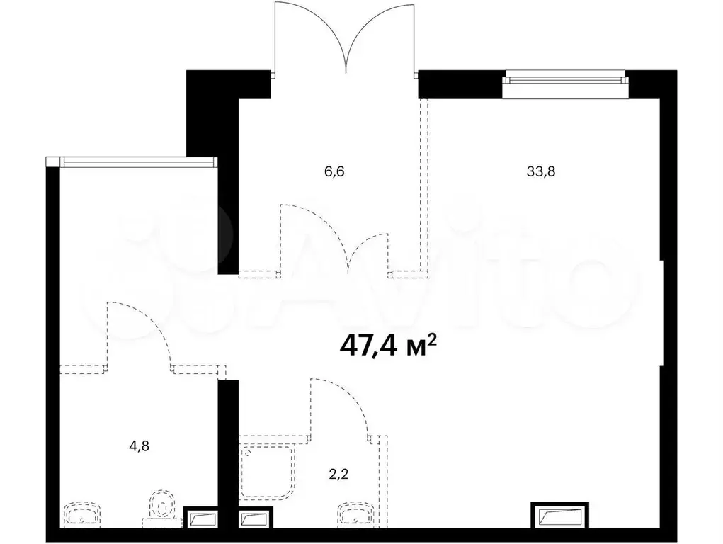 Продам помещение свободного назначения, 47.4 м - Фото 0