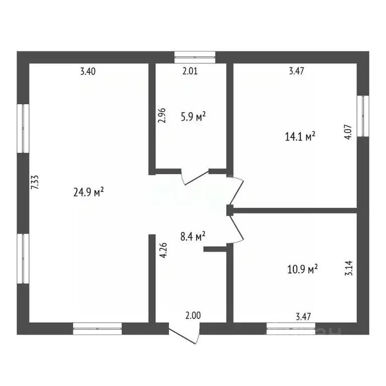 Дом в Ростовская область, Батайск Стадионный пер. (65 м) - Фото 2