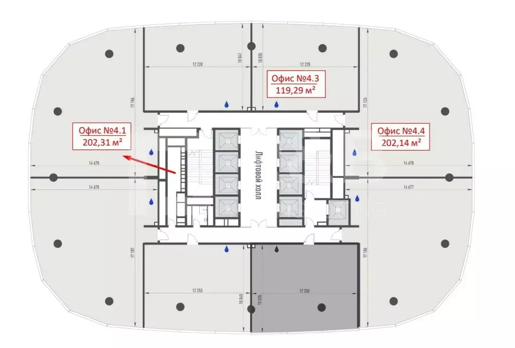 Офис (202.31 м) - Фото 1