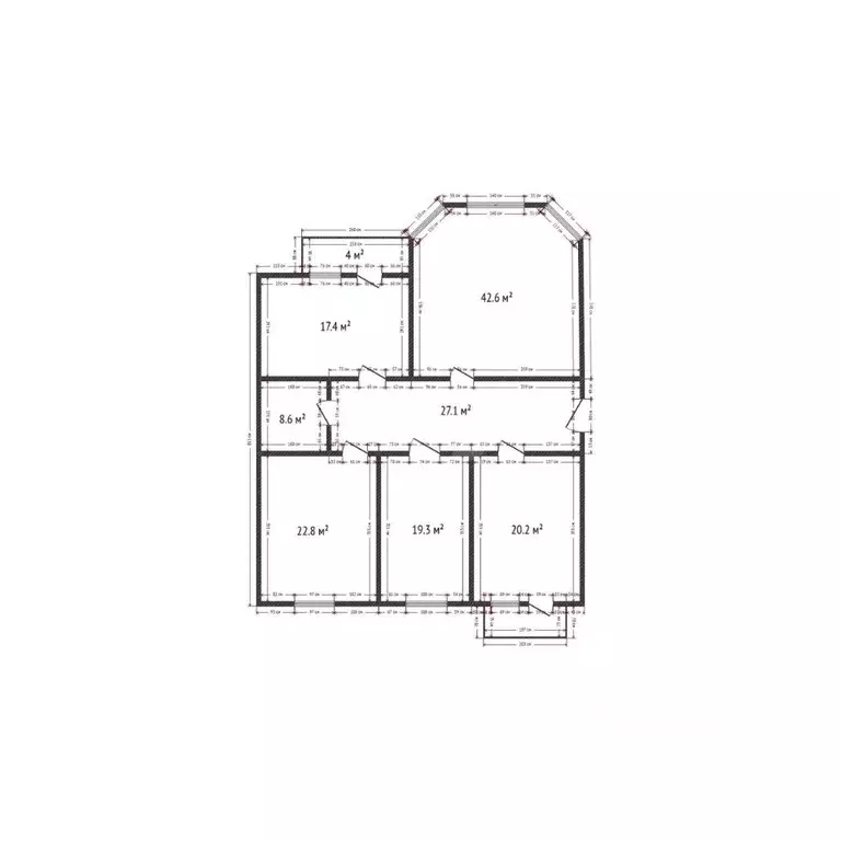 4-к кв. Дагестан, Махачкала просп. Гамидова, 6А (163.0 м) - Фото 2