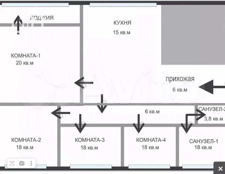 4-к. квартира, 128 м, 3/12 эт. - Фото 0