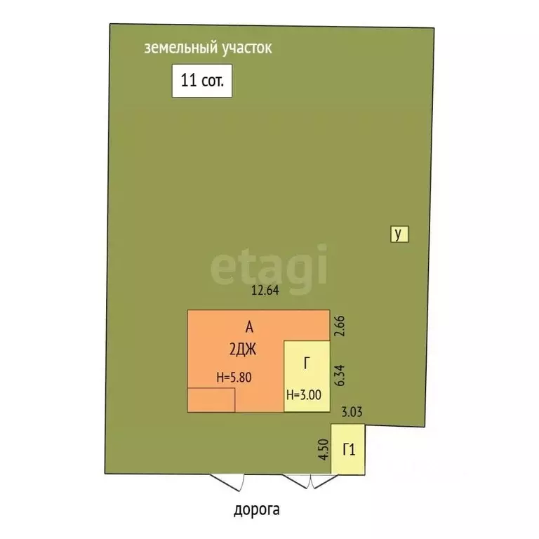 Дом в Кемеровская область, Кемерово Коммунальная ул. (126 м) - Фото 2