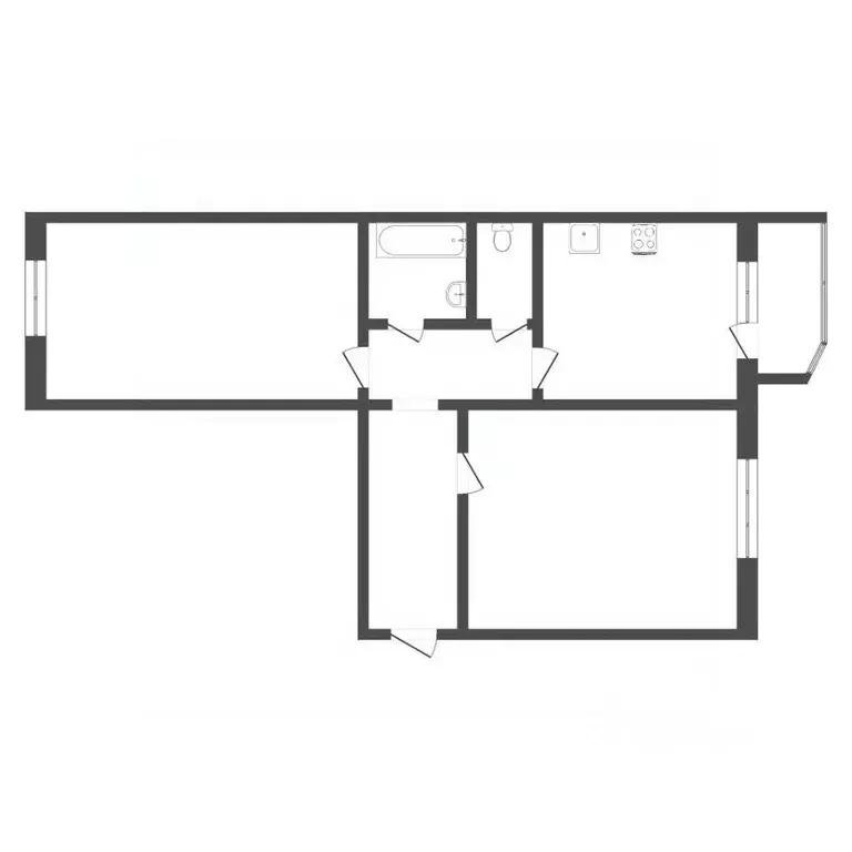 2-к кв. Тюменская область, Тюмень Широтная ул., 171 (56.7 м) - Фото 2