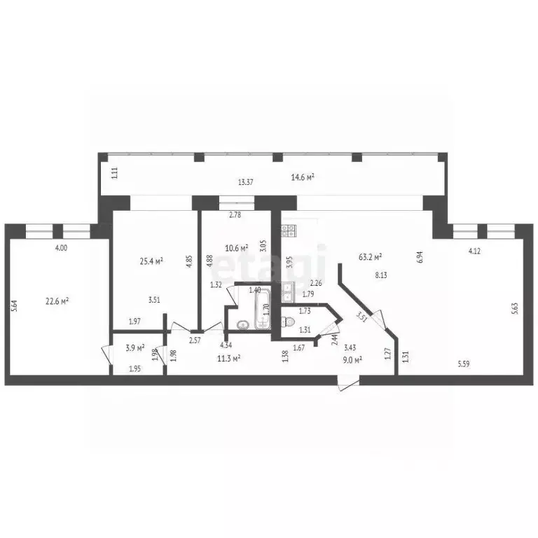 3-к кв. Марий Эл, Йошкар-Ола Заводской пер., 4 (151.2 м) - Фото 2