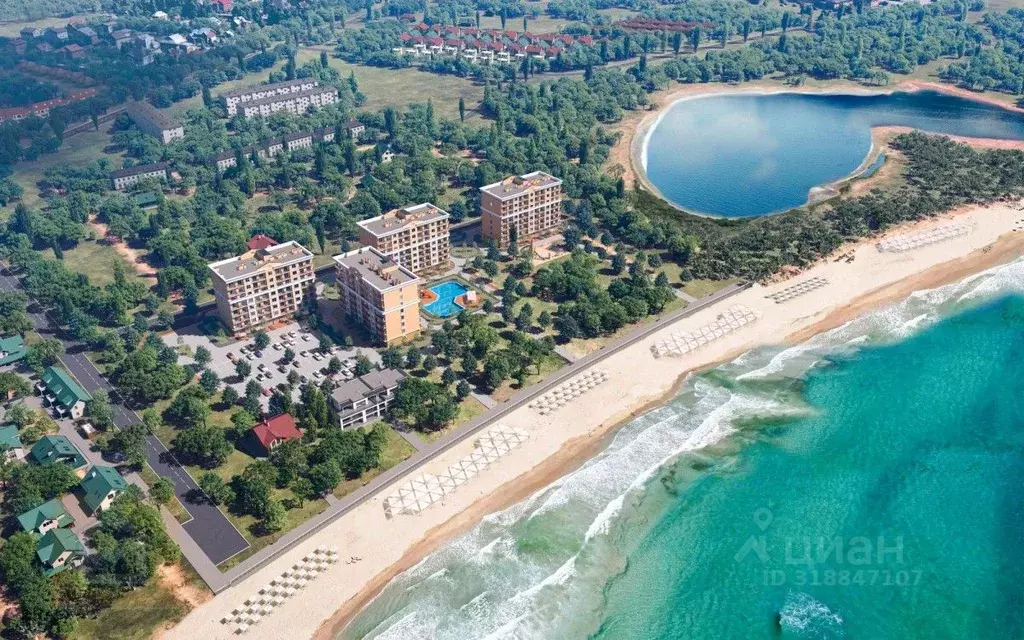 Студия Крым, Евпатория городской округ, Заозерное пгт ул. Аллея ... - Фото 1