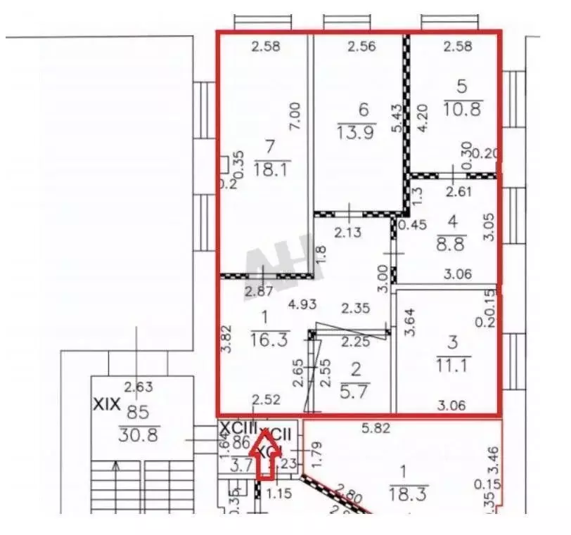 Офис в Москва Холодильный пер., 3к1с2 (85 м) - Фото 2