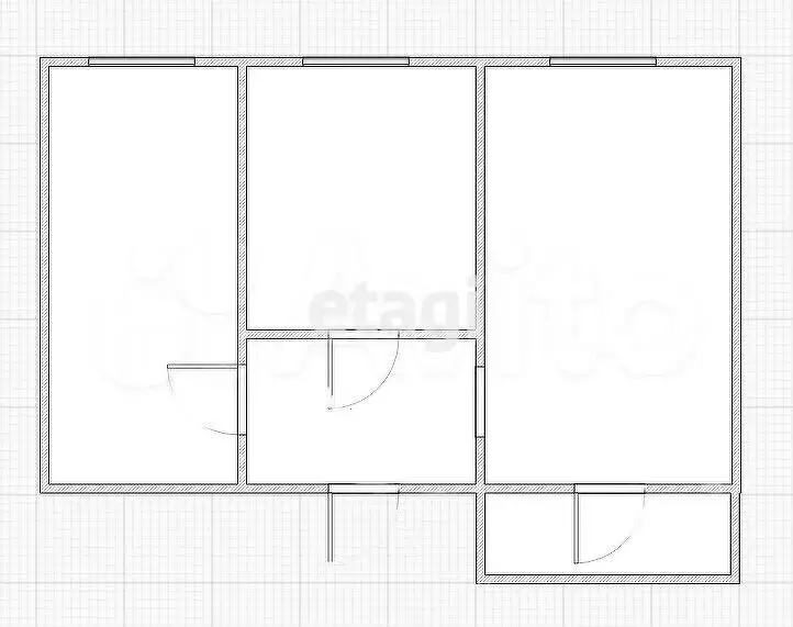 2-к. квартира, 33,7 м, 2/2 эт. - Фото 0