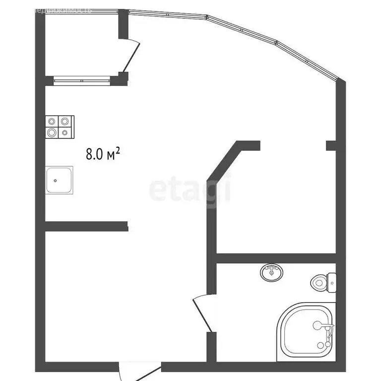 1-комнатная квартира: Сочи, Виноградная улица, 238Г (53 м) - Фото 0