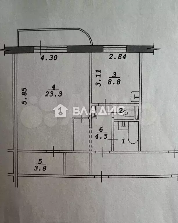 1-к. квартира, 43 м, 8/10 эт. - Фото 0