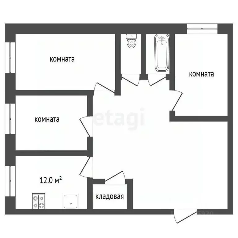 3-к кв. Ярославская область, Рыбинск ул. Моторостроителей, 11 (64.2 м) - Фото 2