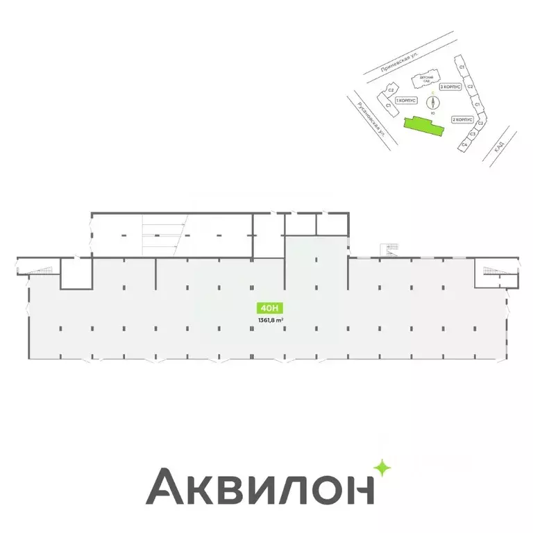 Торговая площадь в Санкт-Петербург Аквилон Скай жилой комплекс (1362 ... - Фото 1