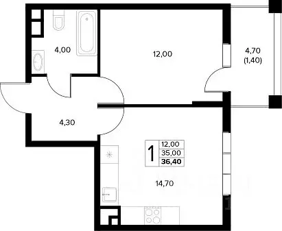 1-к кв. Краснодарский край, Анапа муниципальный округ, с. Сукко ... - Фото 1