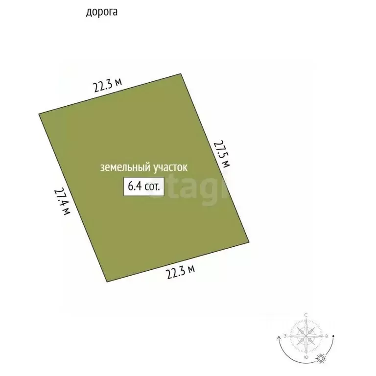 Участок в Крым, Ленинский район, с. Калиновка ул. Шевченко (6.4 сот.) - Фото 2